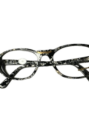 Tauschek women's vintage eyeglasses black/gray pearl handmade Germany