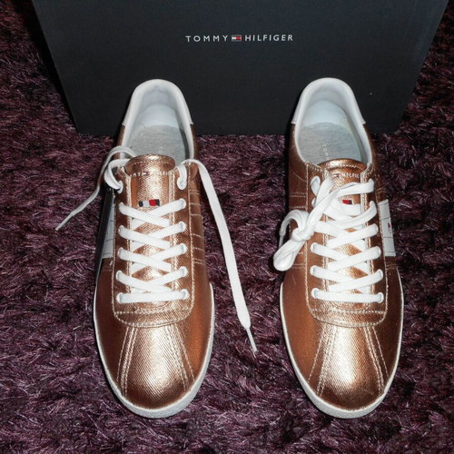 Tommy Hilfiger sneakers new, size 41, rose gold textile and leather