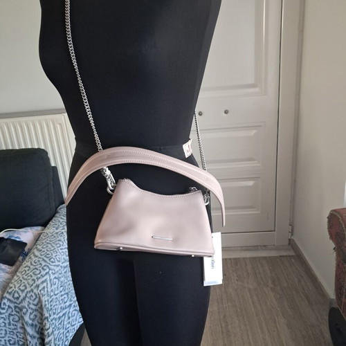 Calvin Klein Micro Mini Bag, shadow gray vegan leather