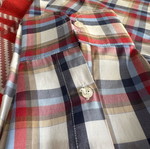 Martelli Roma Shirt Multi-Color Check Medium Like New Slim Fit