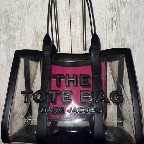 Marc Jacobs The Mesh Tote Bag shoulder bag like new, black and pink
