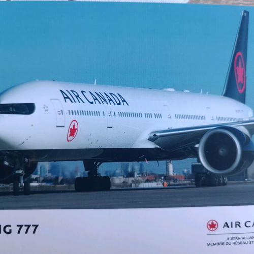 Air Canada Boeing 777 Collectible Postcard 2019 New