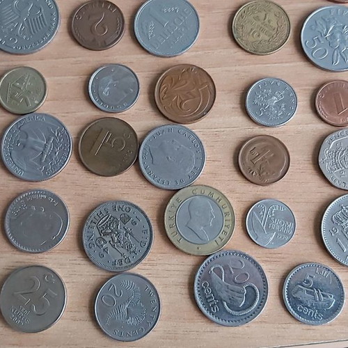 Συλλογή 69 νομισμάτων μεταχειρισμένη από 21 χώρες