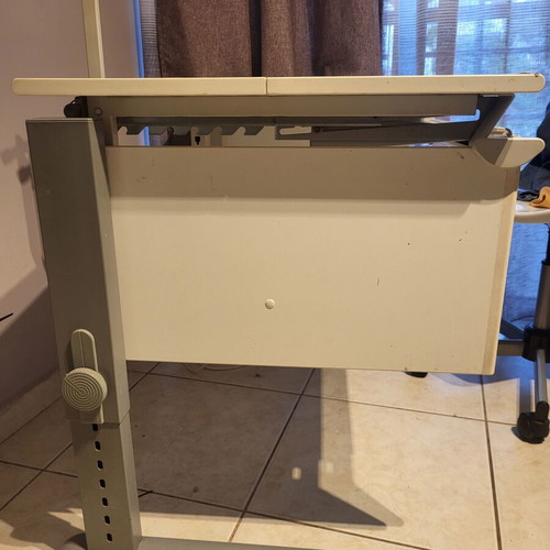 Computer desk Italian origin used with adjustable height and drawer