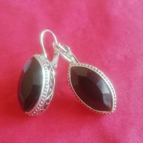 Vintage earrings like new, two pairs Gianniotika with synthetic crystals