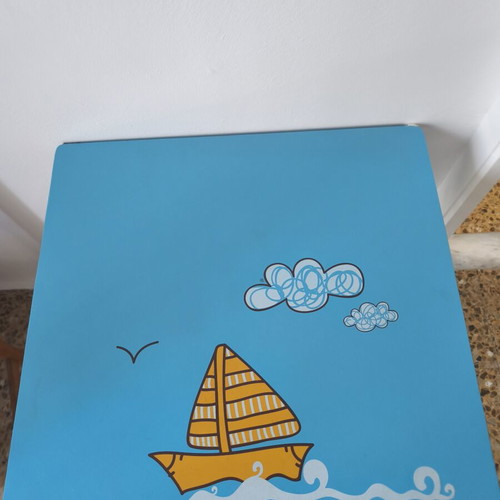 Folding table used, 60x60 cm, height 75 cm