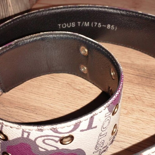 Tous women's belt like new, size T/M 75-85 cm, multicolor bears design