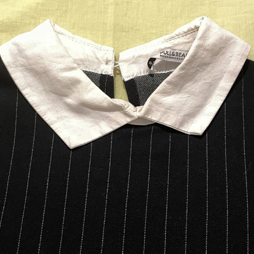 Gothic Wednesday Dress striped black and white, like new