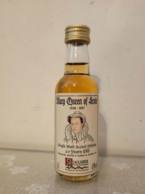 Mary Queen of Scots 10yo whisky miniature new, BlackAdder