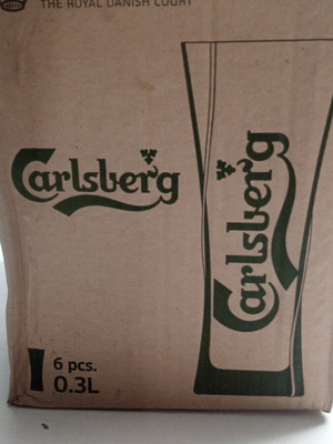 Σετ 6 ποτήρια μπύρας Garlsberg 0.3L νέα