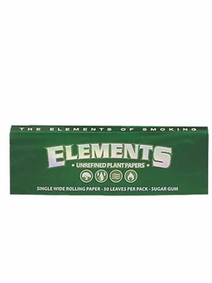 Elements Green rolling papers 50 leaves new