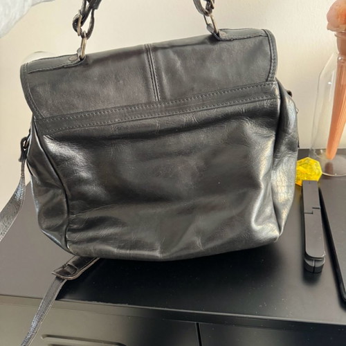 Vintage leather bag Nectario Pelle used, crossbody