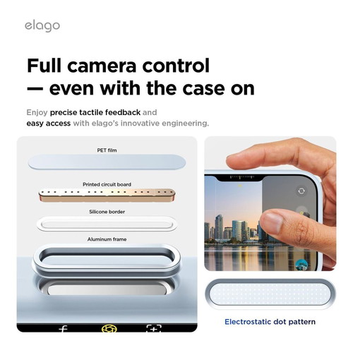 Elago Magnetic Silicone Case for iPhone 17 Pro like new, light blue