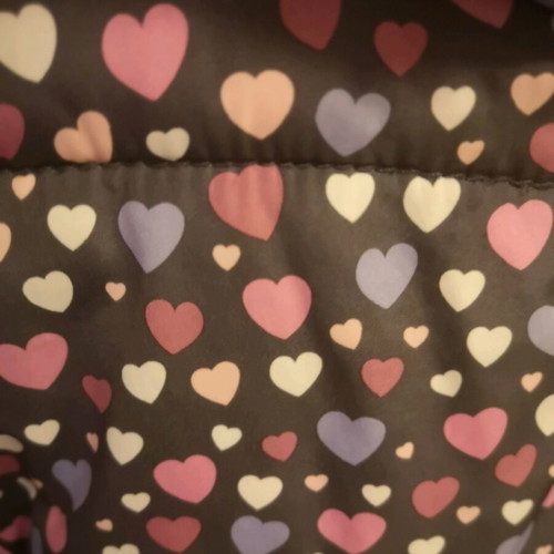 Sfera children's jacket grey with heart pattern like new