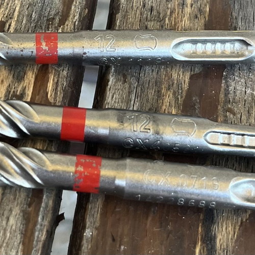 Hilti TE-CX 12 SDS Plus concrete hammer drill bits set of 3, new
