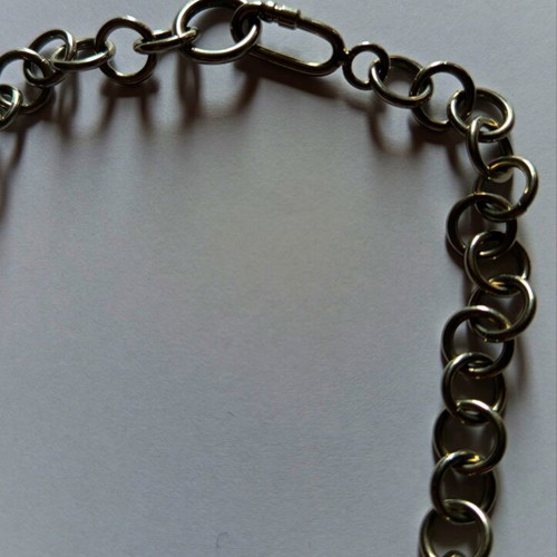 Vintage necklace with metal chain and round elements like new
