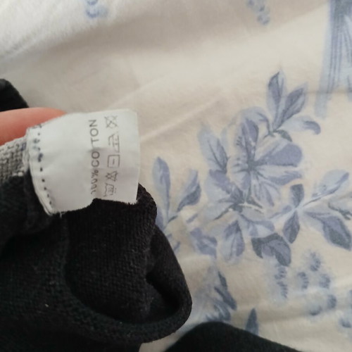 Angelababy small black cardigan used with minor fabric discoloration