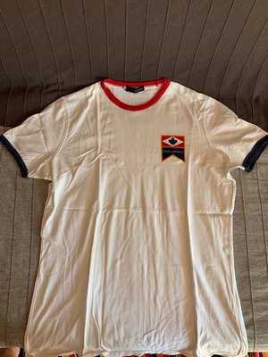D-SQUARED2 original T-shirt XL άσπρο και κόκκινο σαν καινούργιο