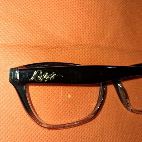 Ralph by Ralph Lauren 7081 eyeglass frames used, black acetate