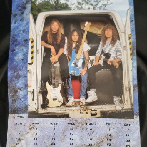 Iron Maiden 1991 calendar used, official