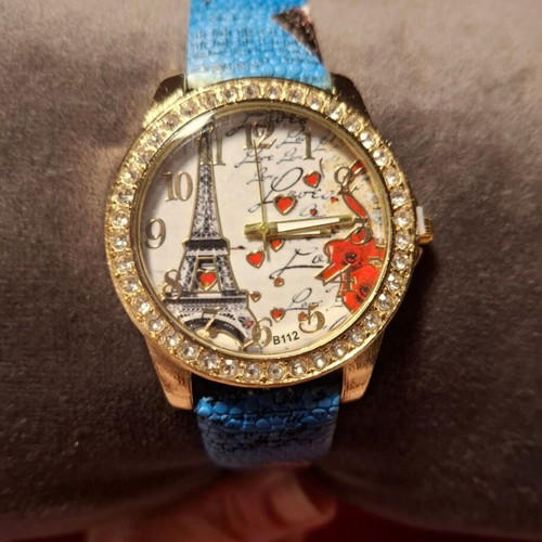 Wristwatch women's new blue multicolor