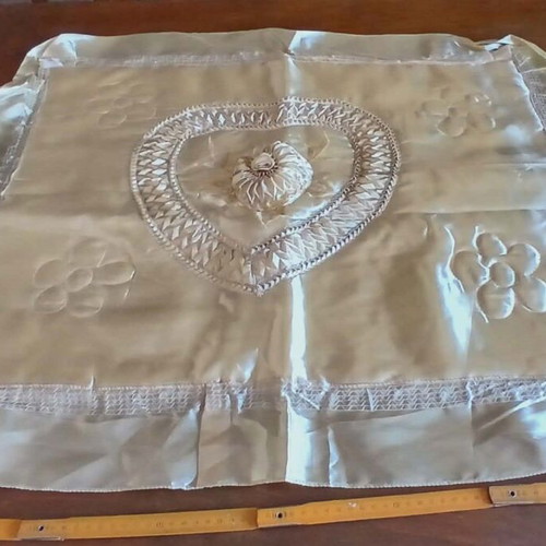 Handmade satin pillowcase like new