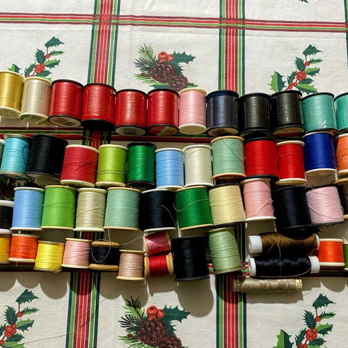 Colorful thread spools pack of 62 like new