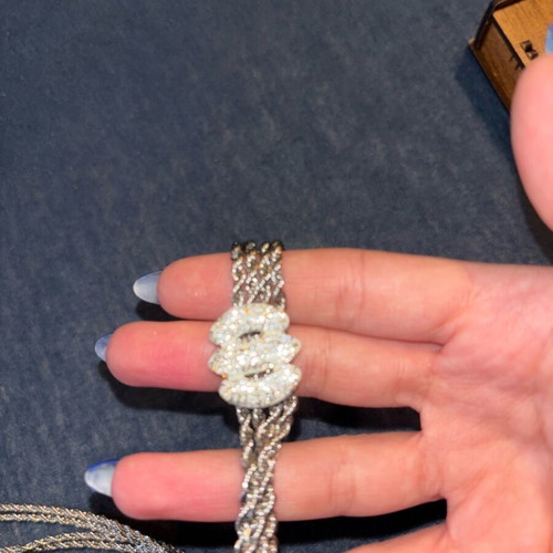 Silver shiny chain like new made of stainless steel