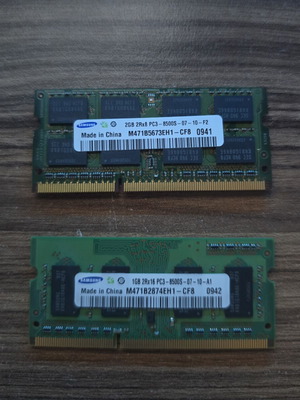 DDR3 SoDimm 3GB μεταχειρισμένο, PC3-8500S 1066 MHz