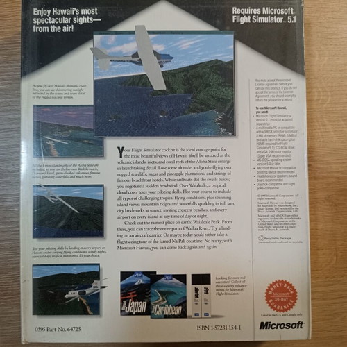 Microsoft Hawaii add-on for Flight Simulator PC new