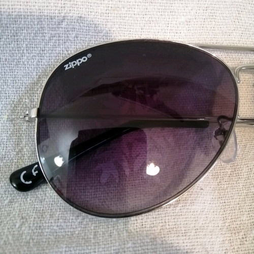 Zippo aviator sunglasses with silver frame like new