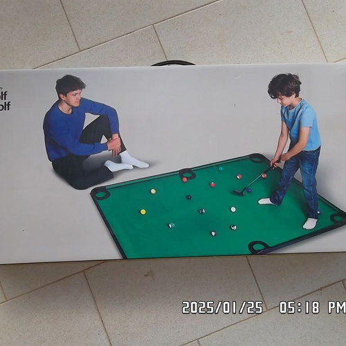 Pool Golf Set like new for home with felt 190x140 cm