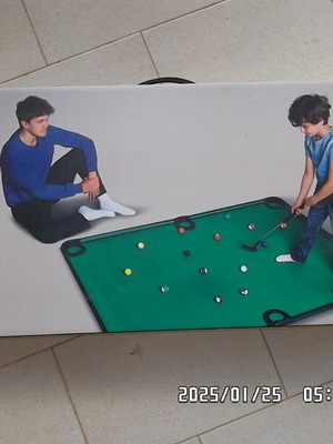 Pool Golf Set like new for home with felt 190x140 cm