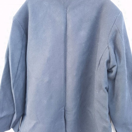 Navy wool coat like new, size 54/M (L-XL), blue
