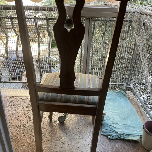 Old chair used with wear