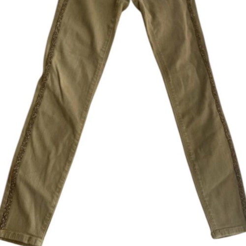 Zara high waist mom fit jeans with rhinestones
