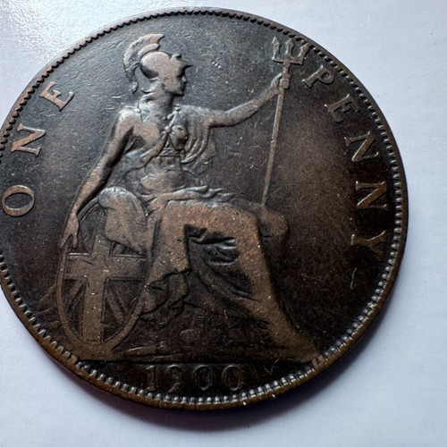 England Victoria 1900 coin used