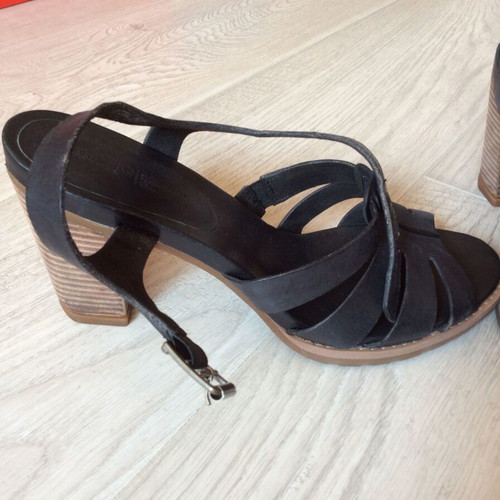 Timberland Tallulah May Cross Band Sandals used, size 40, black
