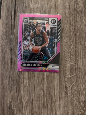 Nicolas Claxton Pink Prism BKN Card like new