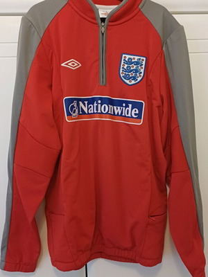 England National Football Team Umbro Kids Training Sweatshirt Red Size 152 Like New