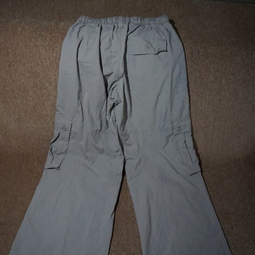 Gray women's cargo pants Bershka like new, wide fit, size S