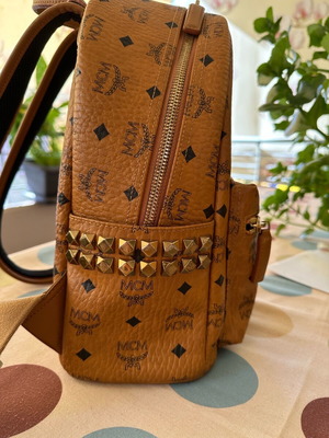 MCM backpack used, brown, large