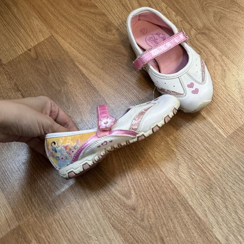 Disney Princess children's ballerina shoes size 27, white and pink