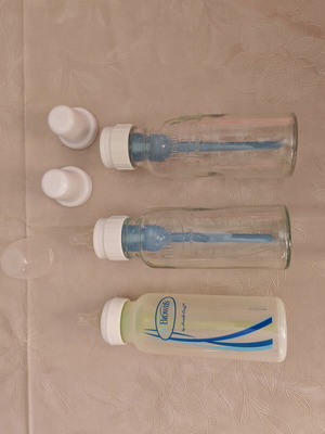 Chicco and Dr Brown baby bottles