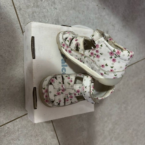 Leather baby shoes Falcotto no 19 like new, first steps