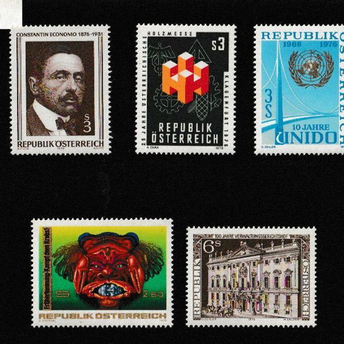 Austria stamp series 1976 new