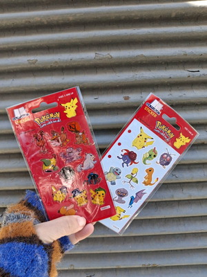 Set of vintage Pokemon stickers new