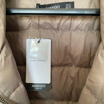 Mango down jacket new, size S, beige