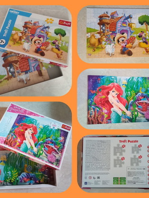 Trefl children's puzzle set with Mickey Mouse 200 pcs & Ariel 100 pcs