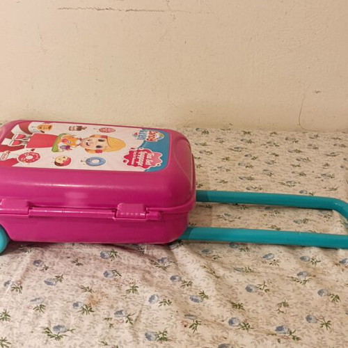 Dede Toys Plastic Suitcase with Wheels 33x22x10 cm like new